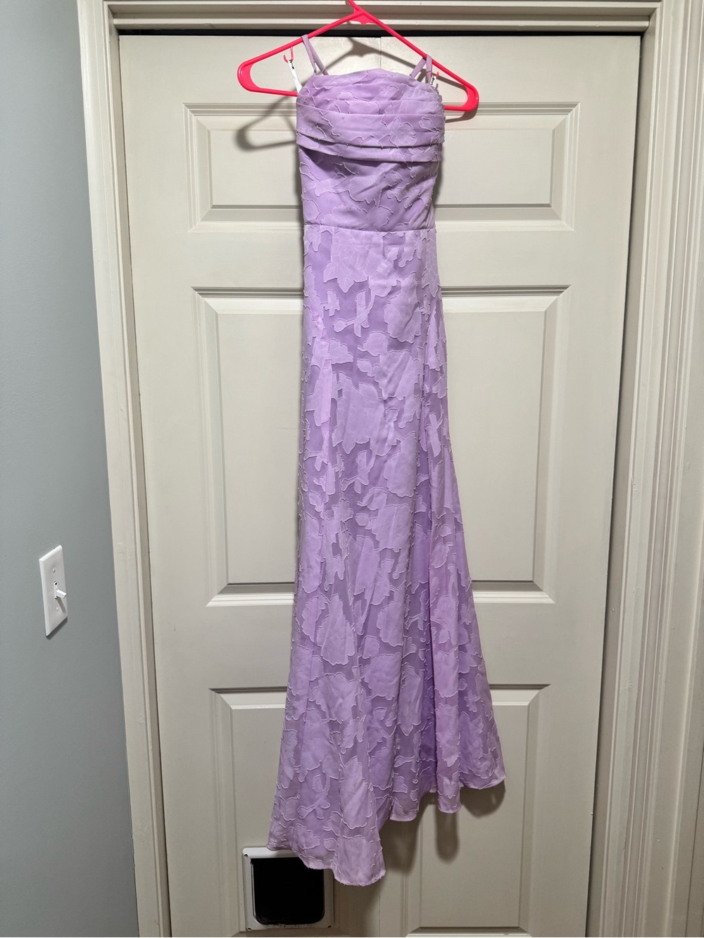 Lilac Strapless Evening Gown - Elegant Women's Dress